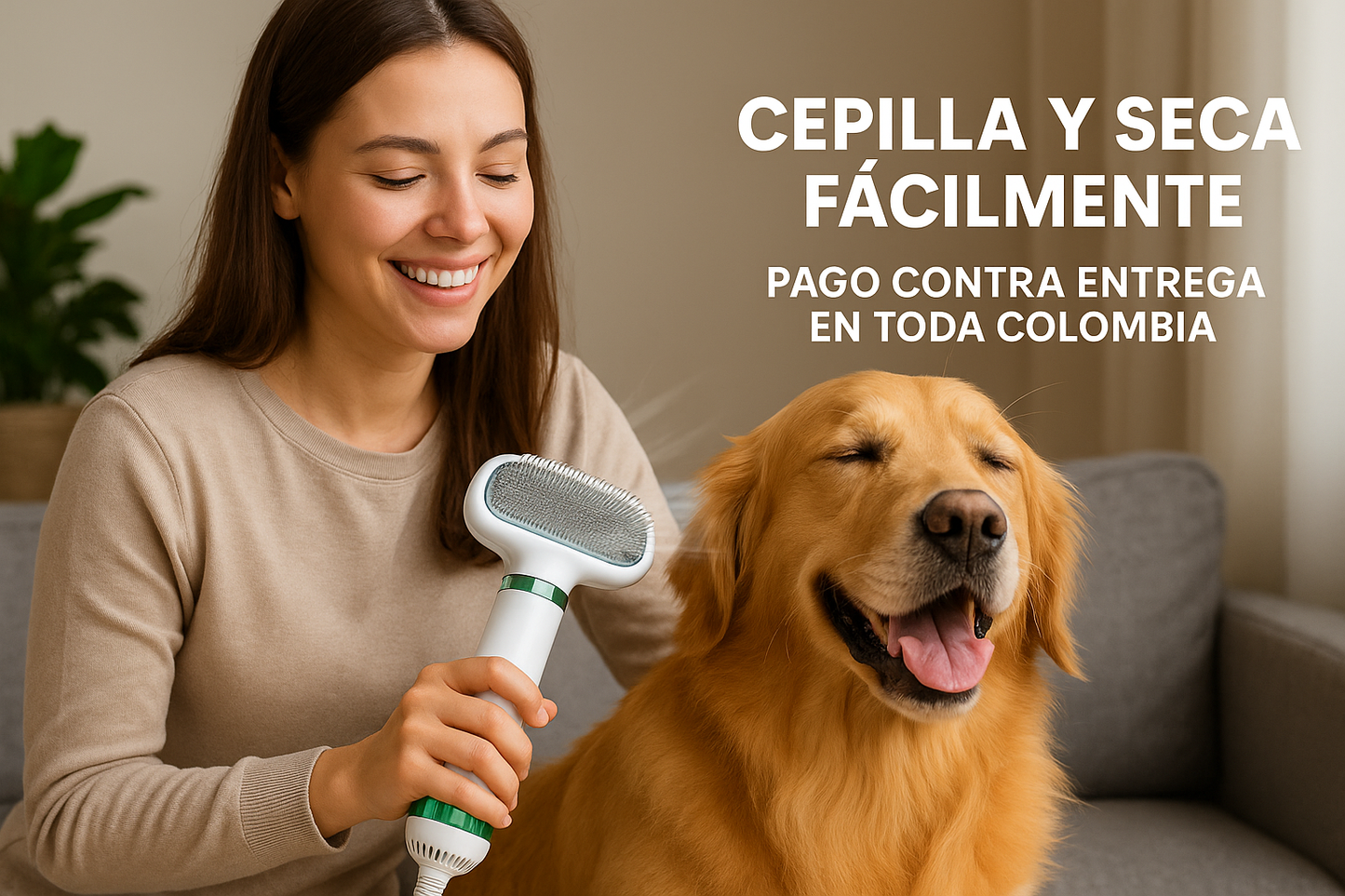 Cepillo Secador Para Mascotas