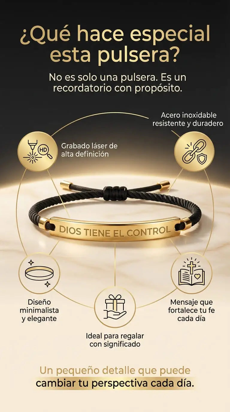 🔥NUEVA PULSERA CUANDO TODO FALLA… DIOS SIGUE EN CONTROL-¡Compra uno y llévate otro gratis! ¡Dos por el precio de uno!