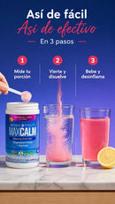 MAX CALM® Bebida Relajante de Magnesio, reduce el cortisol