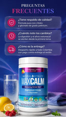 MAX CALM® Bebida Relajante de Magnesio, reduce el cortisol