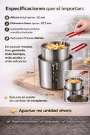 📍 ¡FRÍE COMO UN CHEF O SIGUE COCINANDO EN EL PASADO!🍳Olla Freidora Acero Inoxidable Coladora