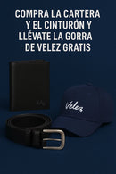 🔥¡EL KIT DE LUJO QUE TRANSFORMA TU ESTILO EN SEGUNDOS!¡CORREA PREMIUM + BILLETERA DE CUERO + GORRA VELEZ GRATIS… 🔥