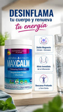 MAX CALM® Bebida Relajante de Magnesio, reduce el cortisol