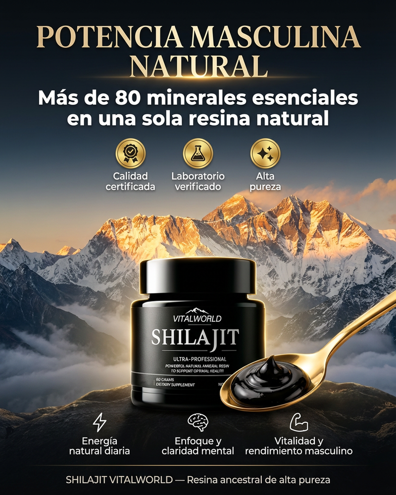 ⚫ VITALWORLD SHILAJIT™ PURE HIMALAYAN 🔥LLEVA 2 FRASCOS POR EL PRECIO DE 1 + 50% OFF + ENVÍO GRATIS 🚨🔥