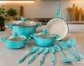 🍳 JUEGO DE COCINA 13 PIEZAS + TRITURADOR DE AJO DE ACERO GRATIS 🎁