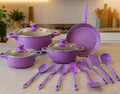 🍳 JUEGO DE COCINA 13 PIEZAS + TRITURADOR DE AJO DE ACERO GRATIS 🎁