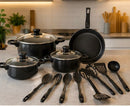 🍳 JUEGO DE COCINA 13 PIEZAS + TRITURADOR DE AJO DE ACERO GRATIS 🎁