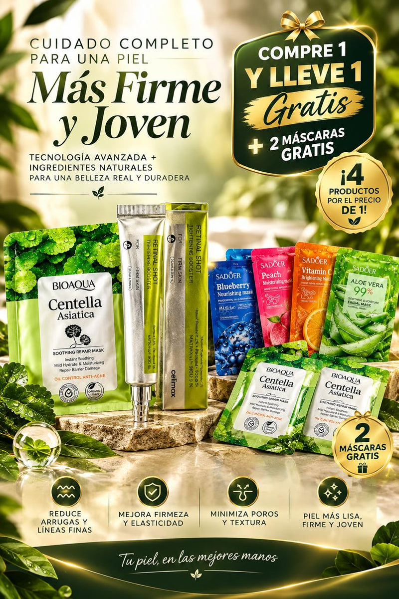 ✨ RETINAL SHOT CELIMAX 🧴 1 RETINAL SHOT CELIMAX  + 1  MASCARILLAS FACIALES GRATIS