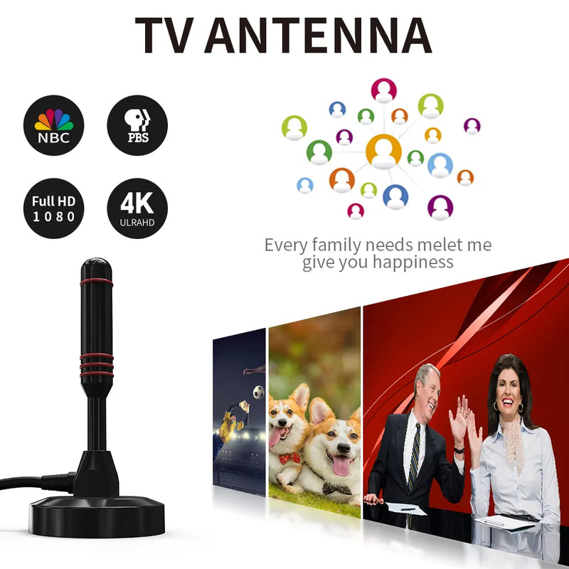 📡¡Compra 1 y llévate 2 antenas TDT digitales gratis! ¡1 antena gratis! ¡Señal de TV HD gratis en cualquier momento! 📺