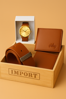 🔥 ¡EL KIT DE LUJO QUE TODO HOMBRE QUIERE HOY! 🔥 Cartera + Cinturón de Cuero Genuino + Estuche Premium ¡PRECIO INSANO + REGALO EXCLUSIVO!