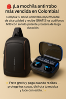 🔥 ¡La mochila antirrobo más vendida de toda Colombia + Audífonos M10 de regalo! 🔥