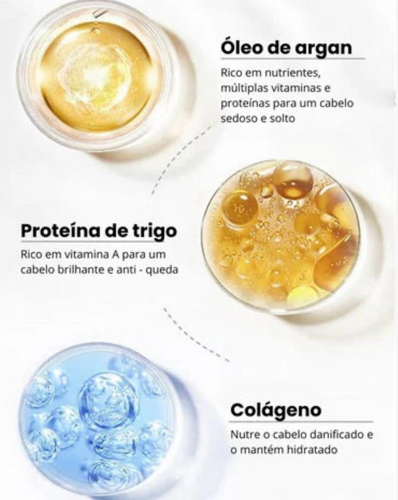 ⚡Kit Reparador Profesional Karseell 3en1 – Champú 250 ML  + Mascarilla  500 ML+ Aceite | Hidratación, Reparación y Brillo Intenso 60 ML