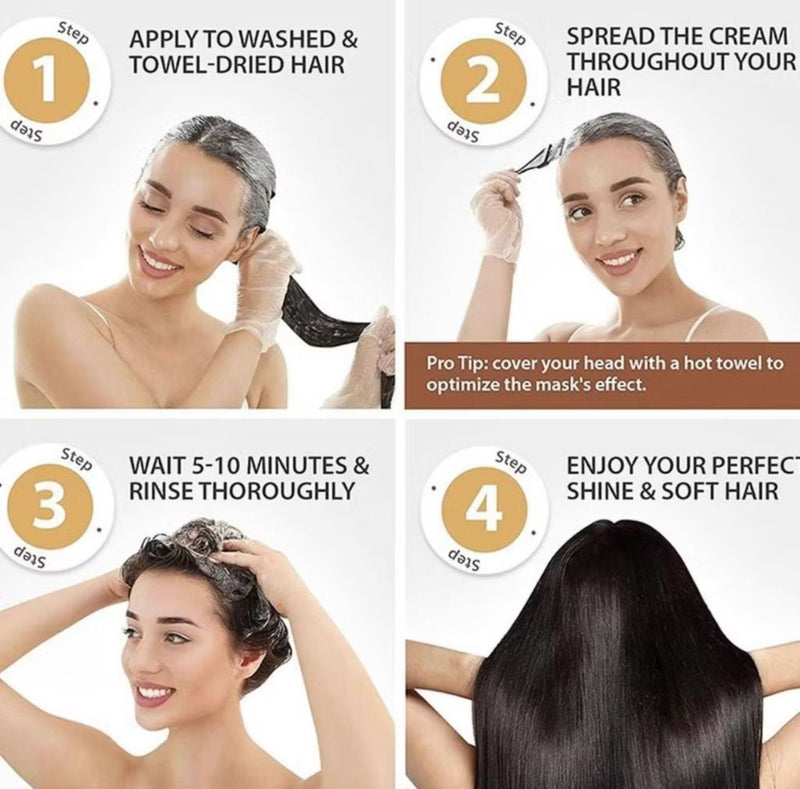 ⚡Kit Reparador Profesional Karseell 3en1 – Champú 250 ML  + Mascarilla  500 ML+ Aceite | Hidratación, Reparación y Brillo Intenso 60 ML