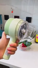 🥒 Picador Eléctrico de Vegetales y Carne 4 en 1 – Rápido, Seguro y Sin Esfuerzo