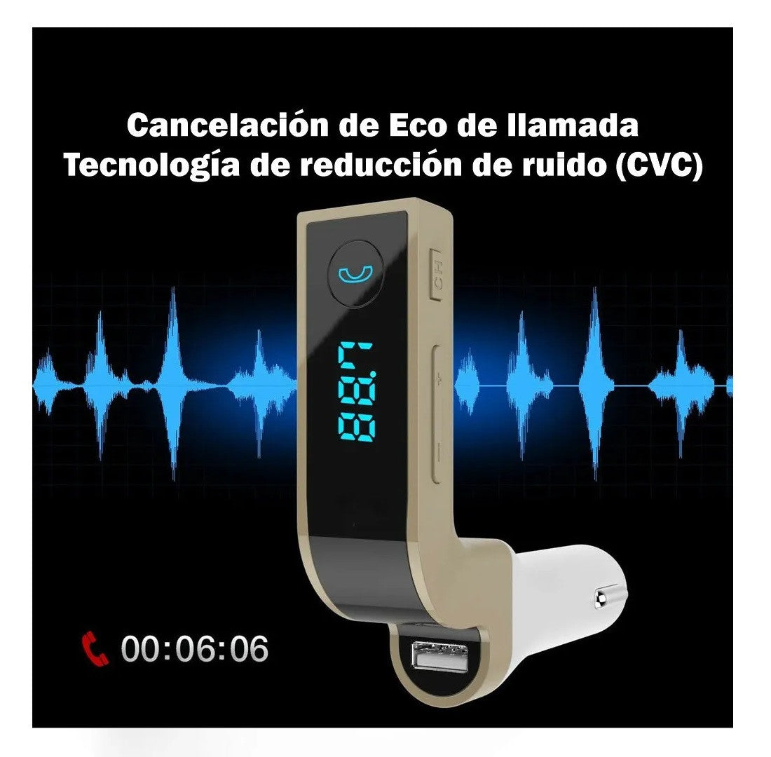 🔊¡Solo hoy! ¡Compra tu transmisor para auto con 50% de descuento y llévate otro gratis!🚗✨"